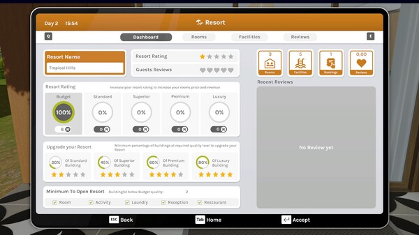 酒店：度假村模擬