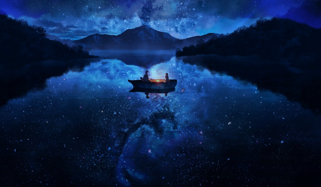 《Wallpaper Engine》夜空鏡之湖動態壁紙