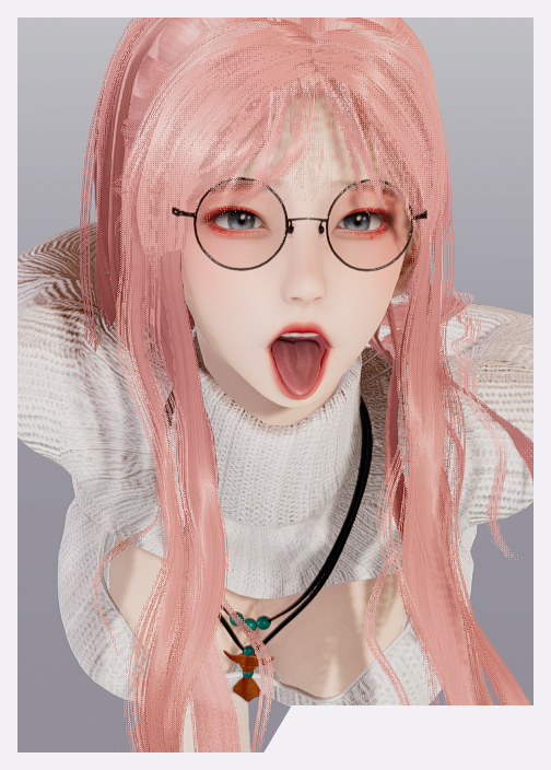 《AI少女》魅人粉毛眼鏡美少女MOD