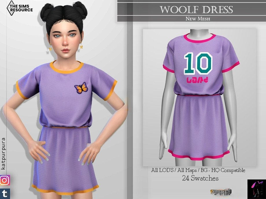 《模擬人生4》兒童可愛運動服裝MOD