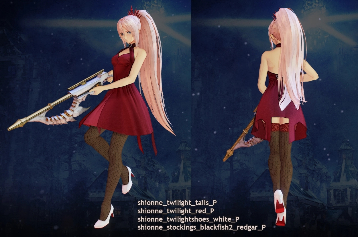 《破曉傳說》希儂連衣裙和鞋子顏色包MOD