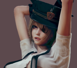 《AI少女》金色短發清涼吊帶襯衫御姐MOD