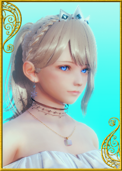 《AI少女》銀發藍瞳白色長裙性感公主MOD
