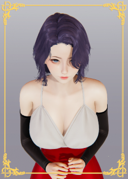 《AI少女》紫發紅裙漂亮小姐姐MOD