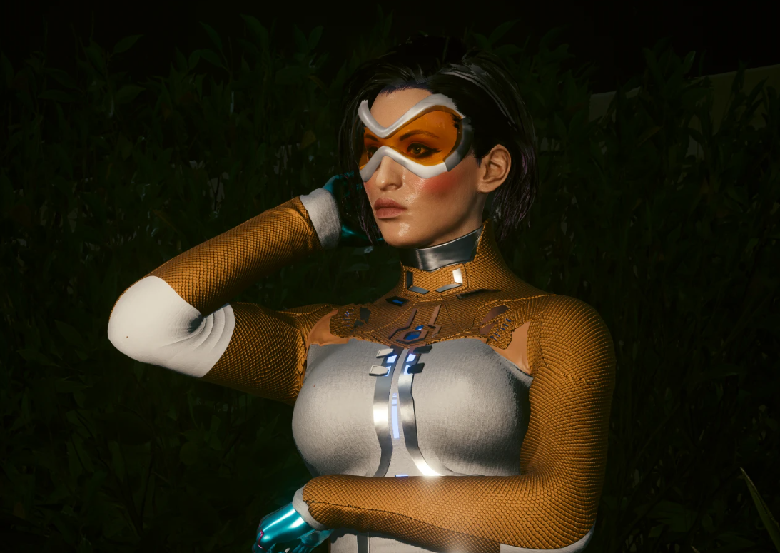 《賽博朋克2077》守望先鋒獵空眼鏡MOD[支持v2.1]