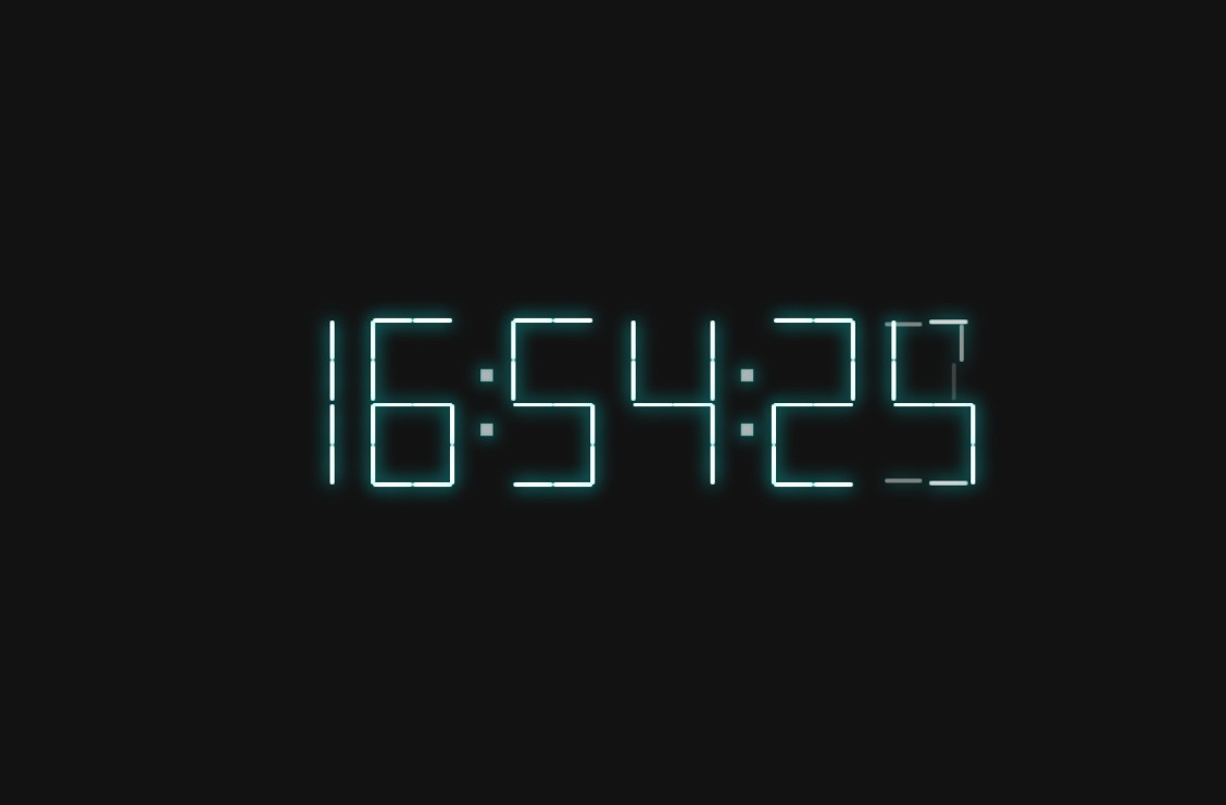 《Wallpaper Engine》3D數字變化風格時鐘動態壁紙