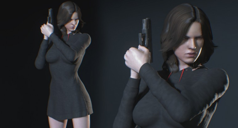 《生化危機3：重制版》生化6性感長裙海倫娜MOD