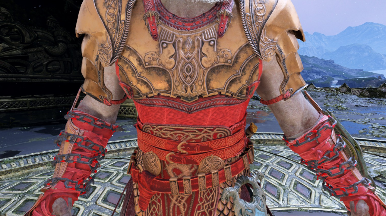 《戰神4》奎托斯女武神鎧甲重新著色MOD
