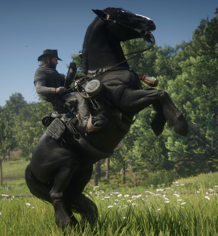 《荒野大鏢客2》新版深黑色夏爾馬MOD
