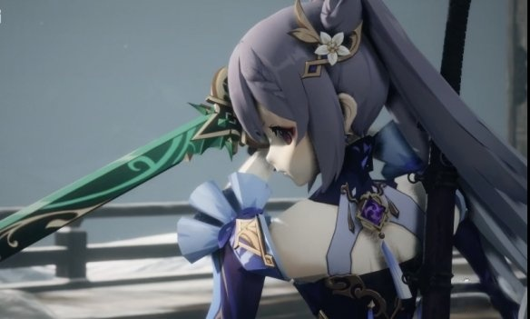 《只狼：影逝二度》紫發(fā)美少女刻晴替換狼外觀MOD