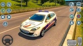 現(xiàn)代警車停車場(chǎng)3D