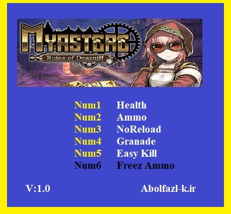 《邁亞斯特：迪茲尼夫廢墟》v1.0六項修改器[Abolfazl]