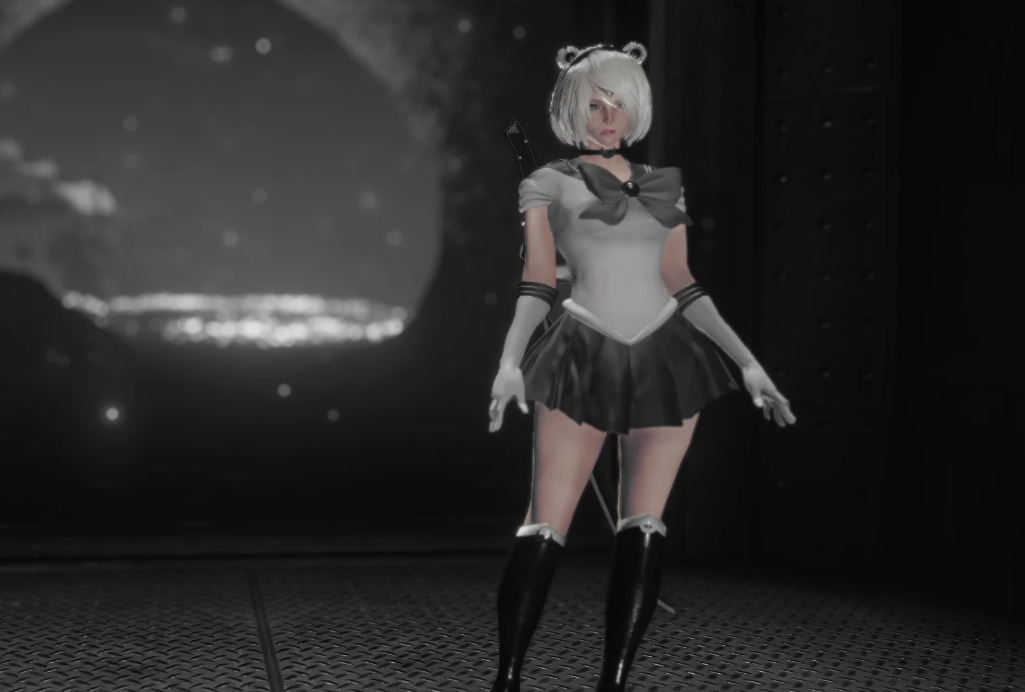 《尼爾：機械紀元》2B小姐姐黑白水手服MOD