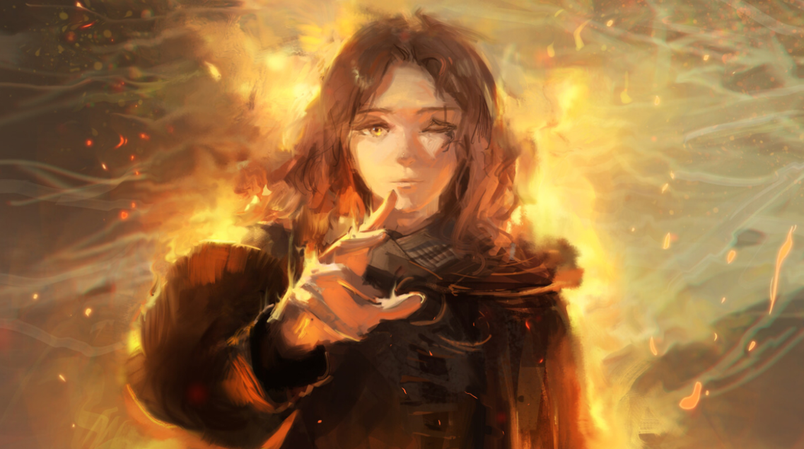 《Wallpaper Engine》艾爾登法環厚涂風梅琳娜繪圖動態壁紙