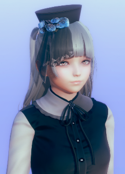 《AI少女》白色長發黑色禮帽優雅少女MOD
