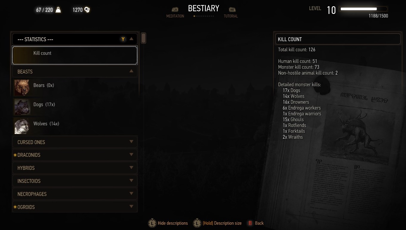 《巫師3次世代版》殺怪計數(shù)MOD