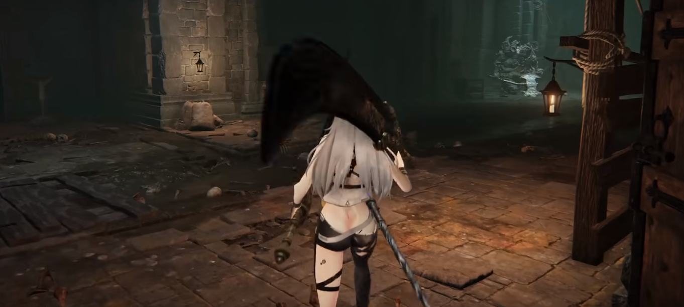 《艾爾登法環》噬血代碼美少女替換主角褪色者MOD