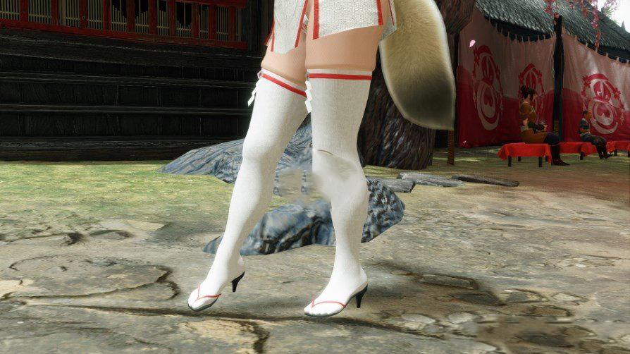 《怪物獵人：崛起》白絲長筒襪MOD