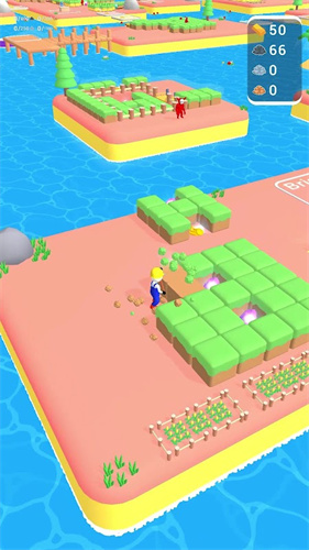 島嶼挖掘機3D