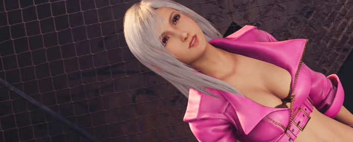 《最終幻想7：重制版》蒂法cos拳皇15安琪兒可愛少女粉MOD