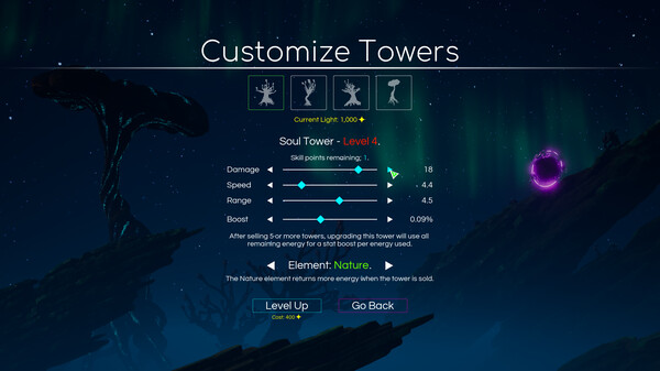 太空自然攻擊塔防御