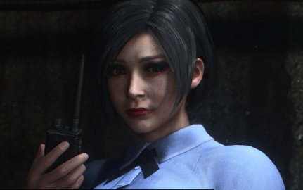 《生化危機2：重制版》艾達豐腴藍色襯衫MOD