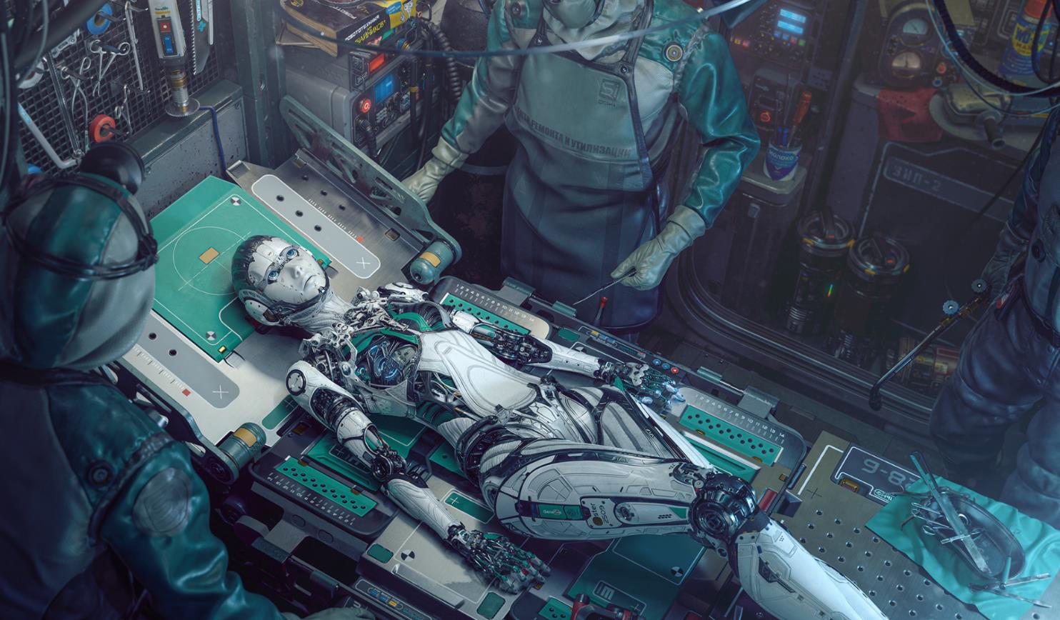 《Wallpaper Engine》賽博朋克機器AI動態壁紙