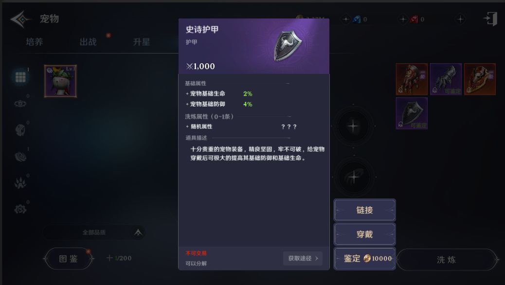《無神之界》寵物裝備洗煉解鎖攻略