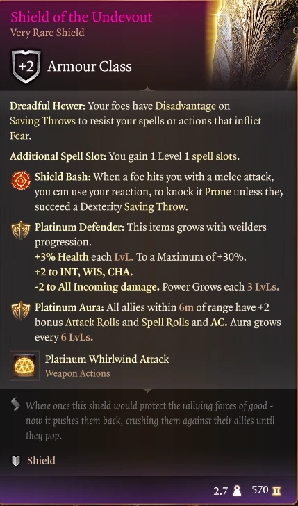 《博德之門3》終極盾牌MOD