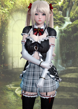 《AI少女》黑色哥特睡衣傲嬌女精靈MOD