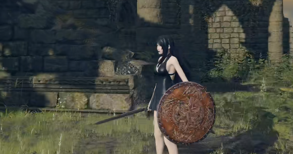《艾爾登法環》最終幻想7蒂法黑色短裙MOD