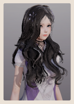 《AI少女》黑色卷發(fā)紫色格子裙美少女MOD