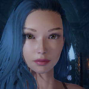 《懲戒魅魔》藍發黃瞳粉唇紅顏捏臉MOD