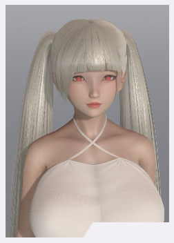 《AI少女》性感白發雙馬尾豐滿御姐MOD