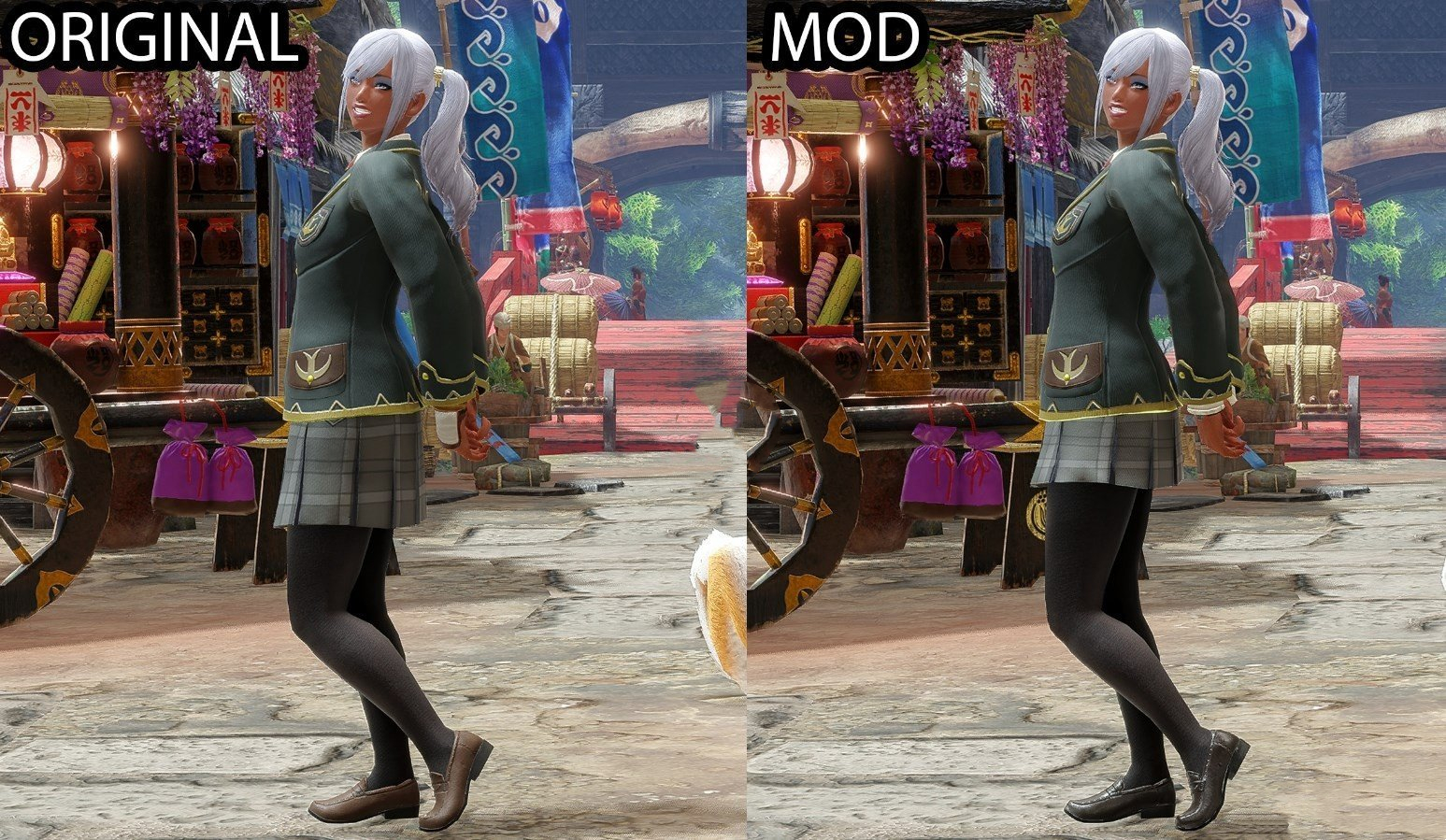 《怪物獵人：崛起》更好的校服外觀MOD