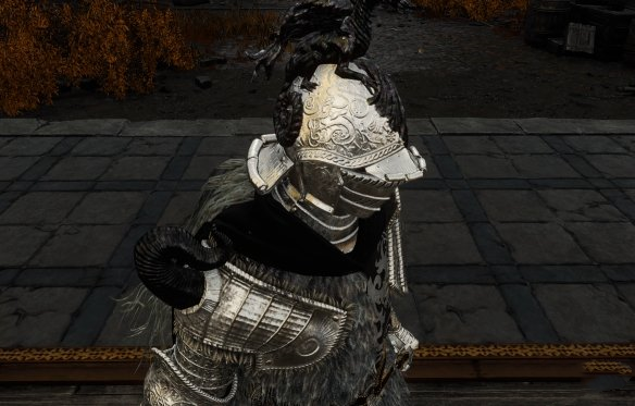 《艾爾登法環》失鄉騎士套裝黑銀紋理MOD