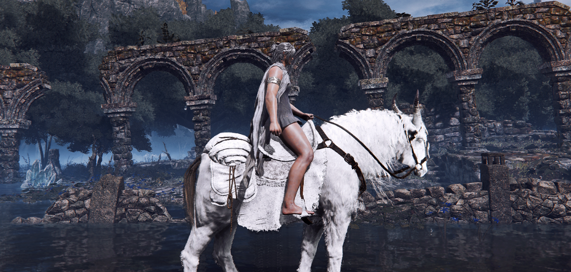 《艾爾登法環(huán)》靈馬變成雪白色MOD