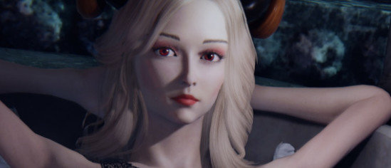 《懲戒魅魔》赤瞳銀發蕾絲裝魅魔捏臉MOD