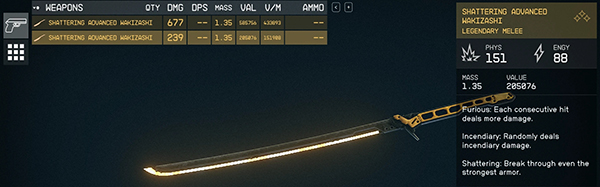 《星空》賽博朋克2077補牢武士刀MOD