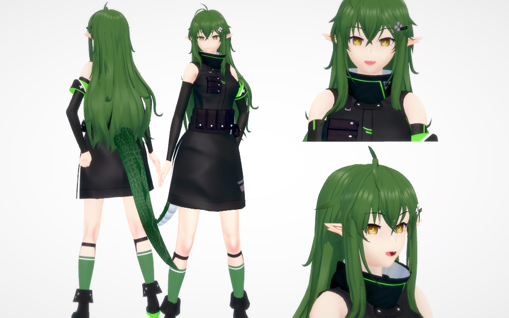 《戀活Sunshine》綠發蜥蜴擬人美少女MOD