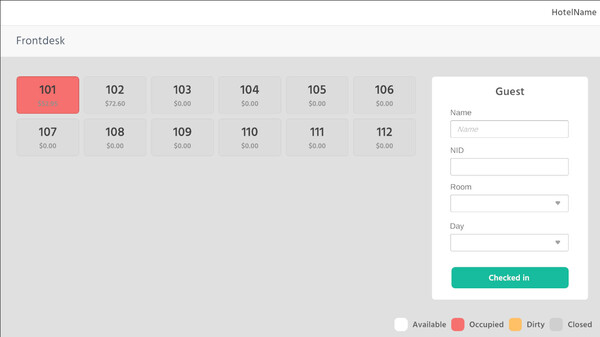 元工作：酒店模擬器