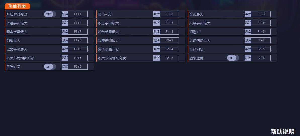 《霓虹深淵》v1.4.0.1RC10十八項修改器