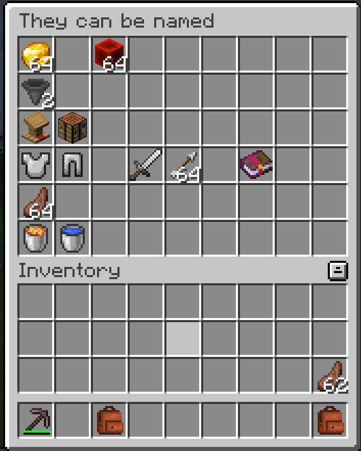 《我的世界》1.17.1簡單背包MOD