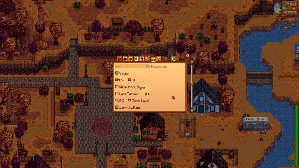 《星露谷物語》無限畫面比例縮放MOD