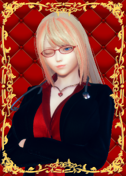 《AI少女》金色長發(fā)紅框眼鏡西裝美少女MOD