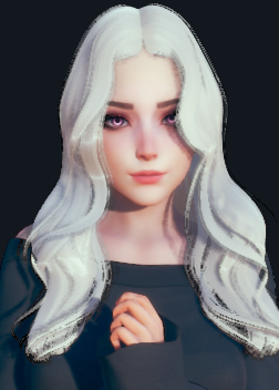 《AI少女》白色卷發時尚小姐姐MOD