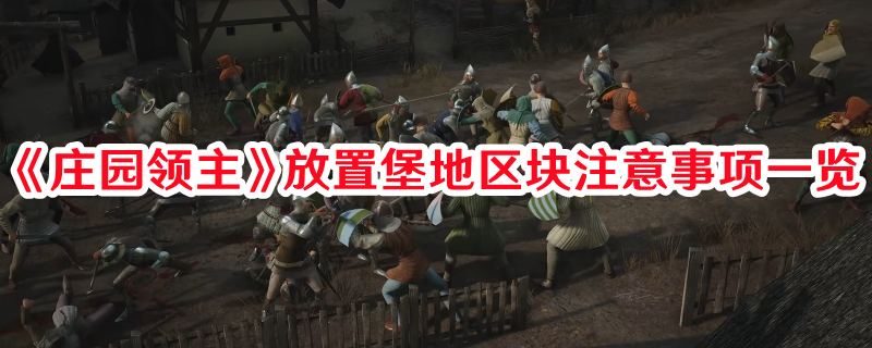 《莊園領(lǐng)主》放置堡地區(qū)塊注意事項一覽