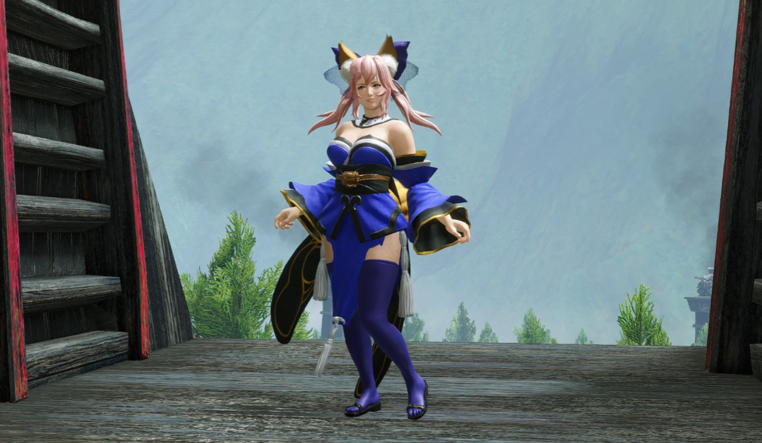 《怪物獵人：崛起》FGO玉藻前替換鐮鼬龍?zhí)籽bMOD