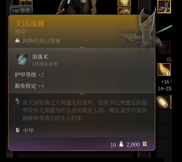 《博德之門3》天國盔甲MOD