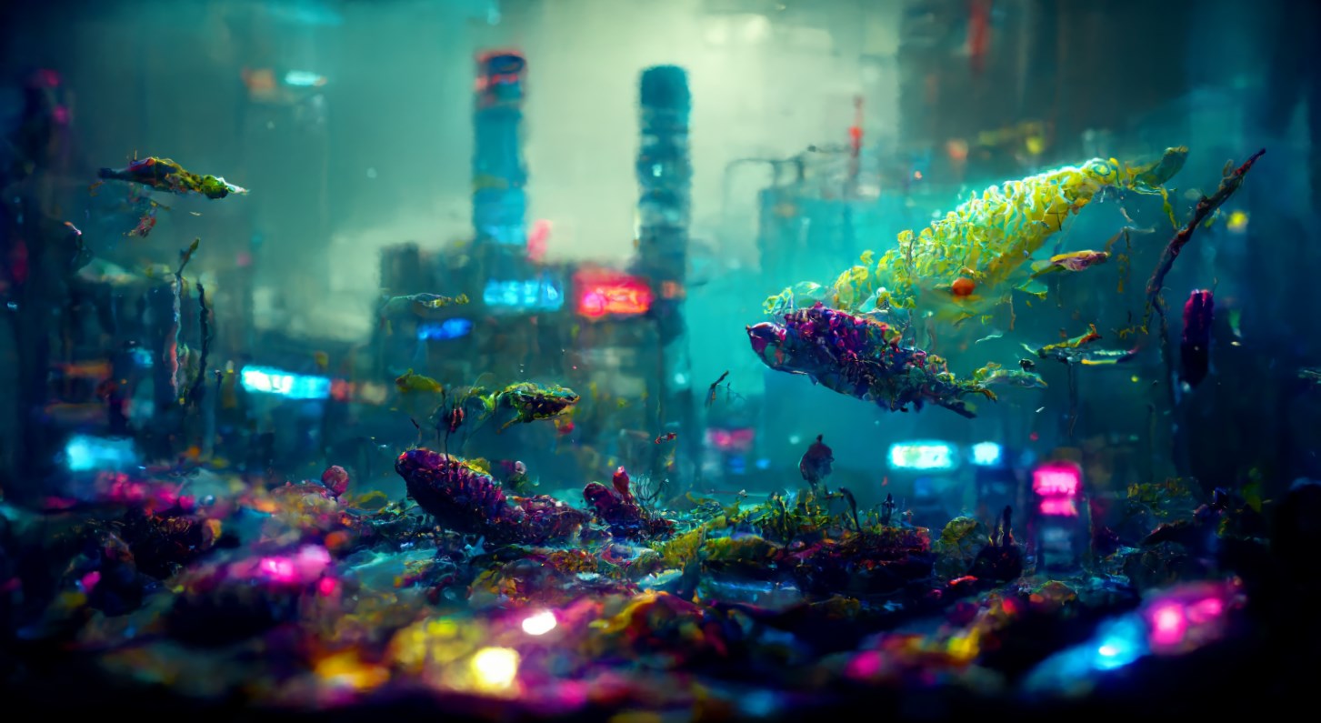 《Wallpaper Engine》賽博朋克風水下世界動態壁紙